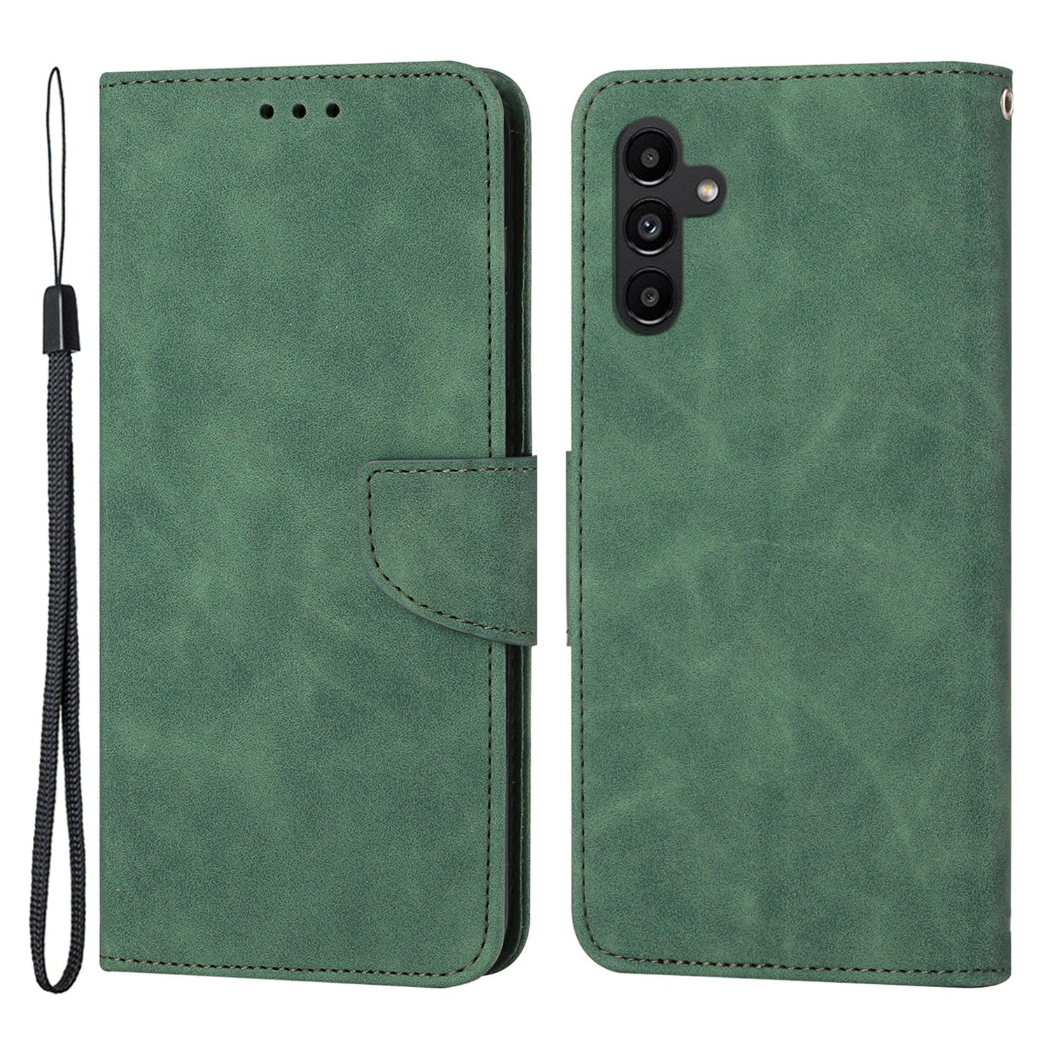 For Samsung Galaxy A24 4G Solid Color Protective Flip Phone Case Wallet Stand Leather Cell Phone Cover For Samsung Galaxy A24 4G Solid Color Protective Flip Phone Case Wallet Stand Leather Cell Phone Cover